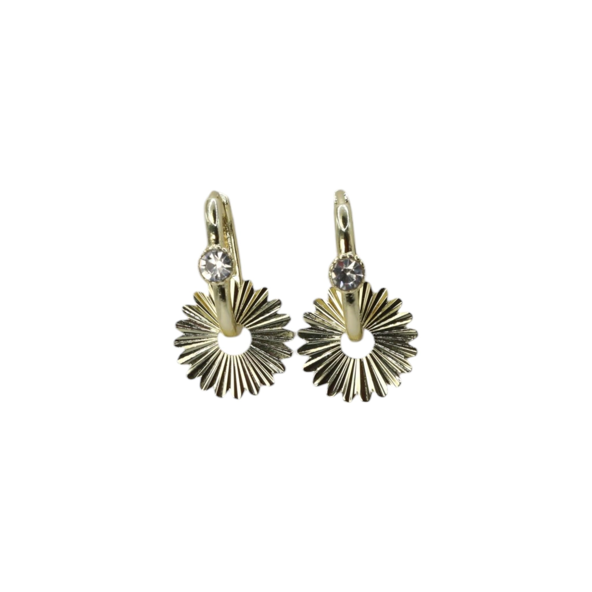 Radiant Sun Drop Earrings Gold – Caelisse
