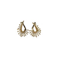 Radiant Sunburst Hoop Earrings Gold – Aurelia