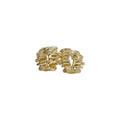 Ribbed Chunky Hoop Earrings – Vaelisse