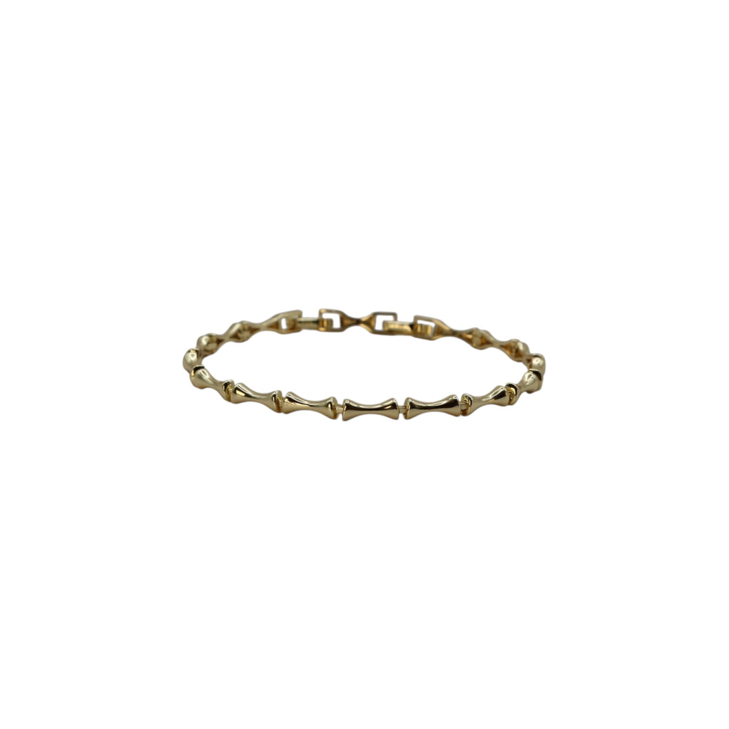 Sculpted Wave Bracelet – Elenya | 14K Gold Plated