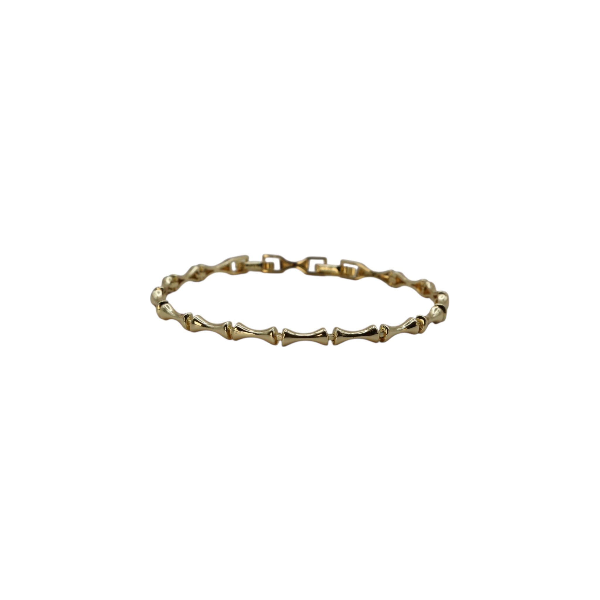 Sculpted Wave Bracelet – Elenya | 14K Gold Plated