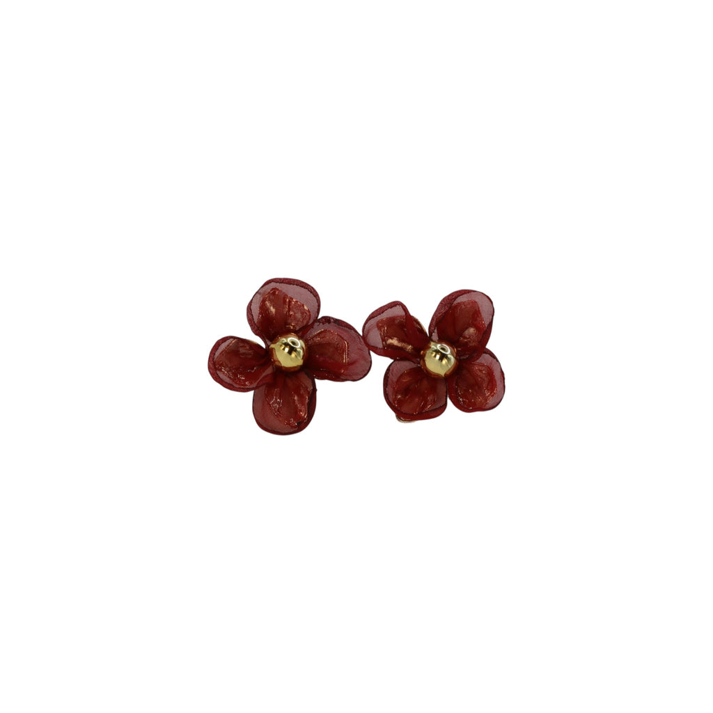 Sheer Bloom Statement Earrings – Lunelle