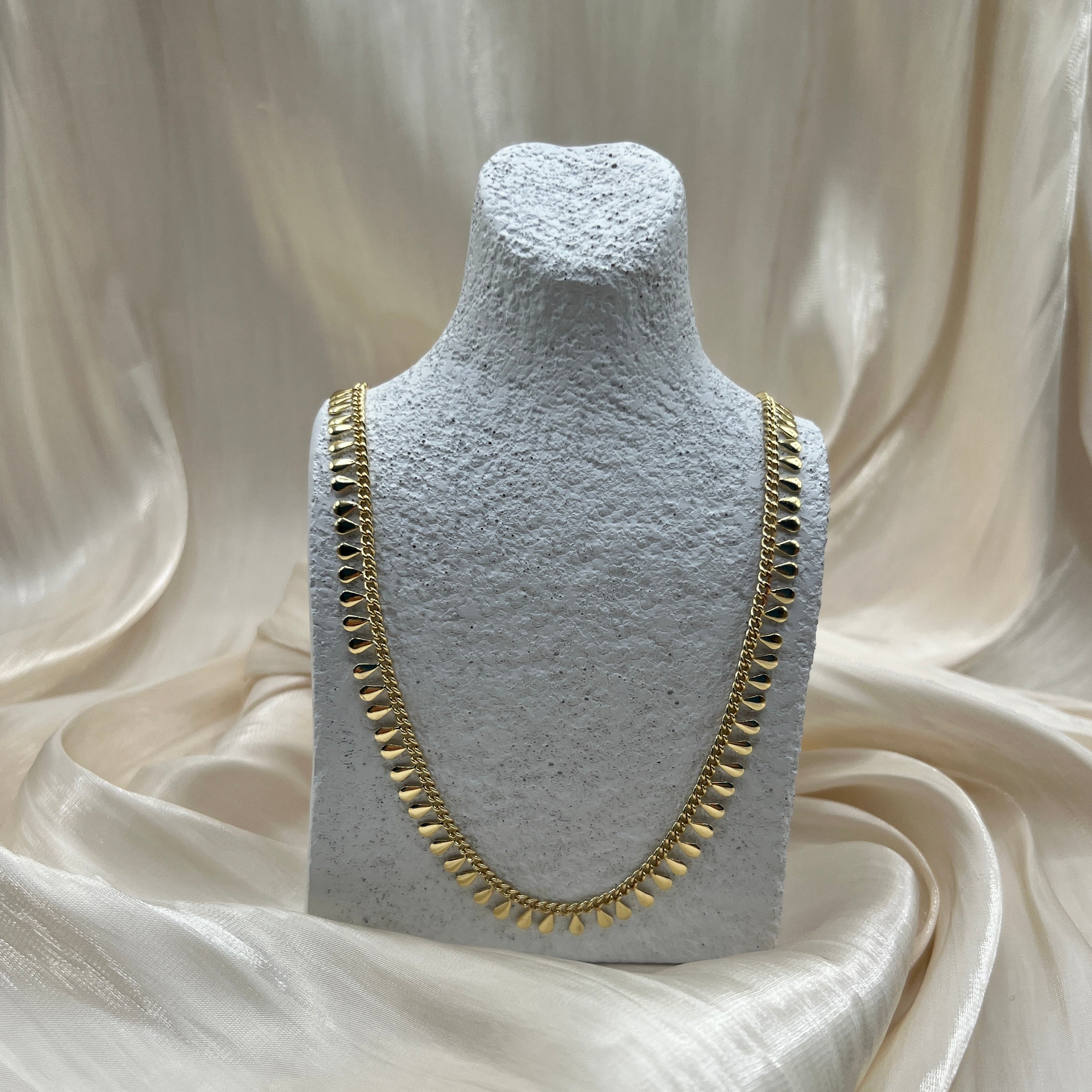 Teardrop Fringe Necklace – Serilda | 14K Gold Plated1