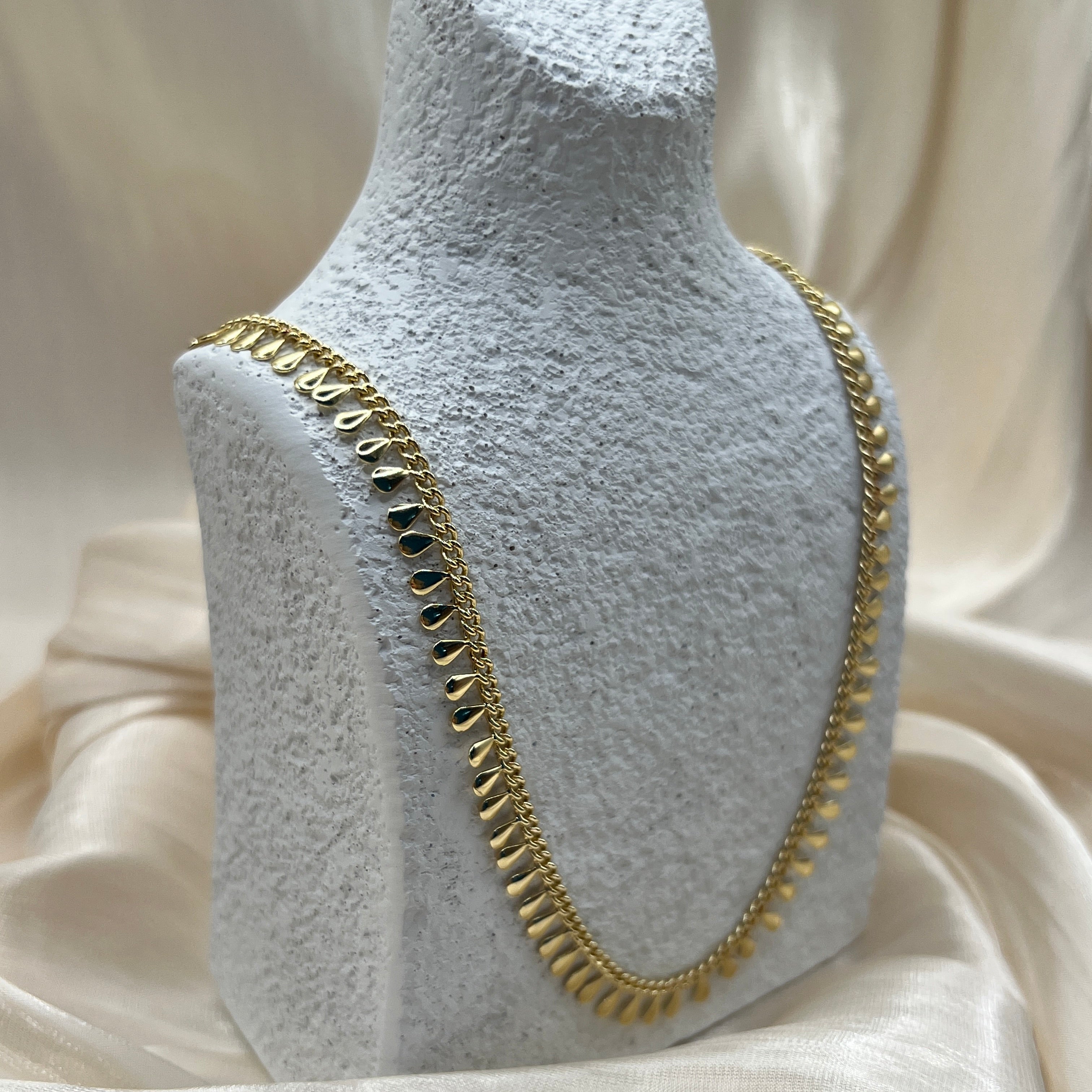 Teardrop Fringe Necklace – Serilda | 14K Gold Plated1