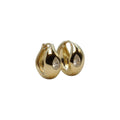 Teardrop Stone Hoop Earrings Gold - Charlotte