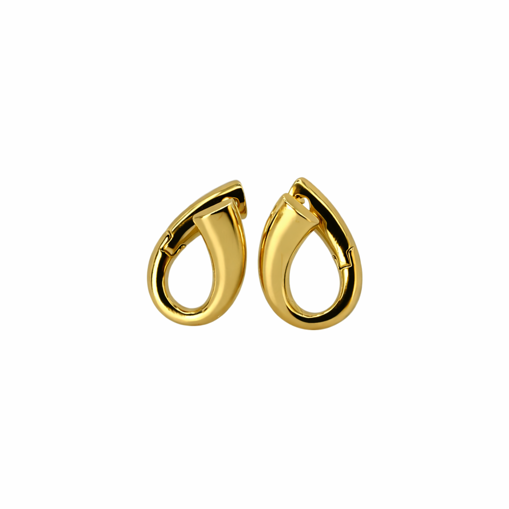 Teardrop Minimal Hoop Earrings – Seraphina