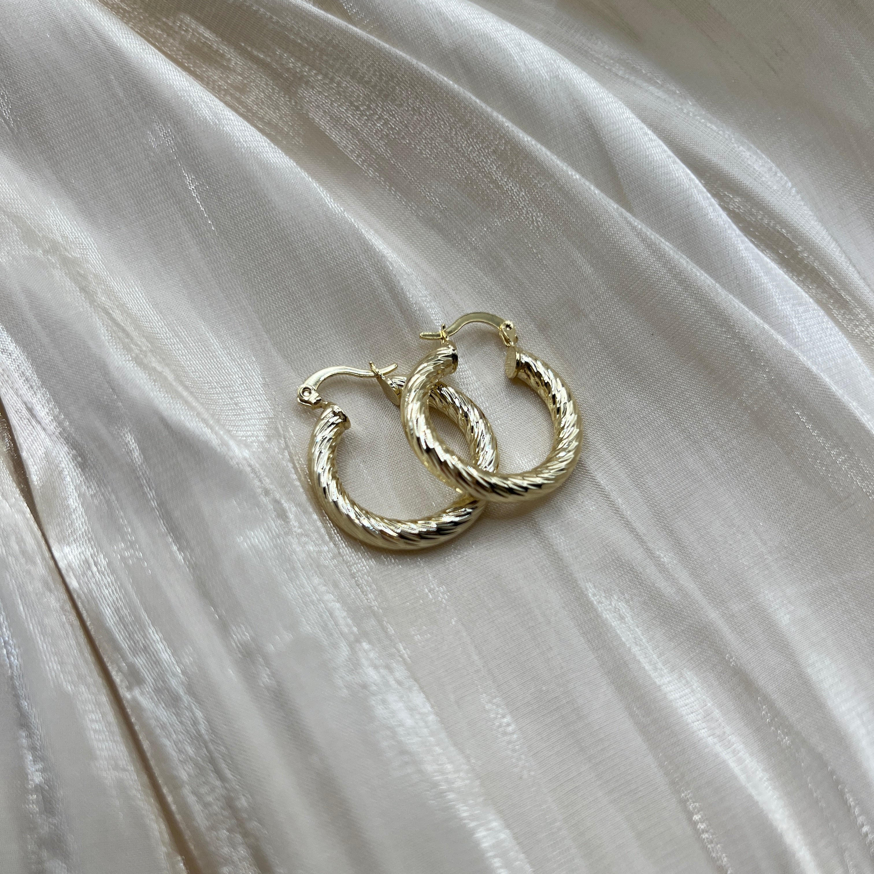 Twisted Classic Hoop Earrings – Seranova